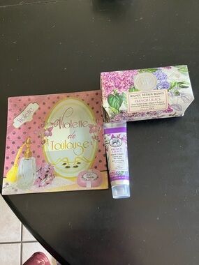 Michel Design Works French Lilacs Hand Cream & Soap Gift Set - Purple
